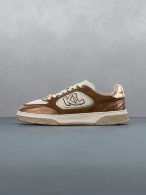 Sneakersy niskie KARL LAGERFELD brązowy