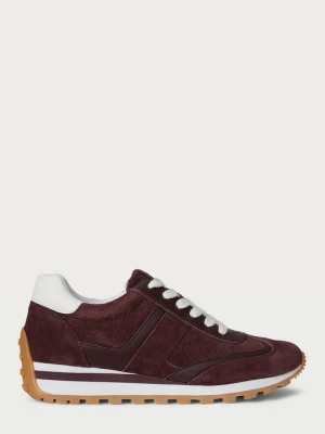 Sneakersy niskie Lauren Ralph Lauren ciemnoczerwony
