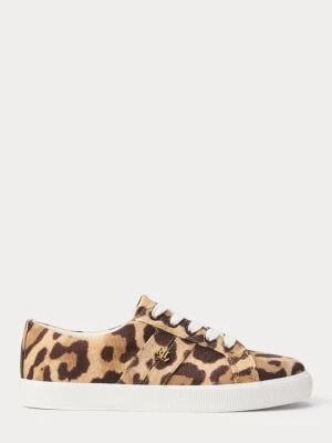 Sneakersy niskie Lauren Ralph Lauren jasny brąz