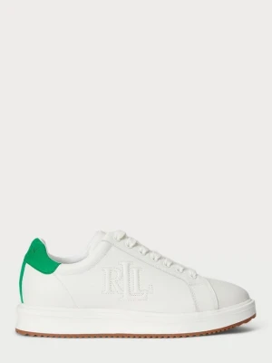 Sneakersy niskie Lauren Ralph Lauren mleczny