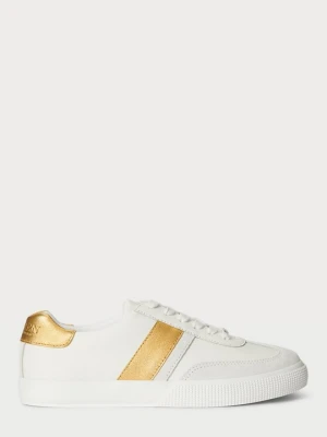 Sneakersy niskie Lauren Ralph Lauren mleczny