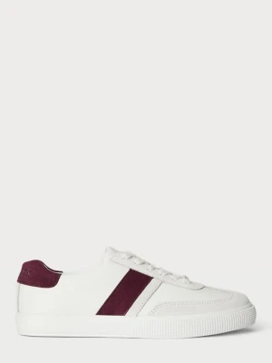Sneakersy niskie Lauren Ralph Lauren mleczny