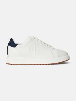 Sneakersy niskie Lauren Ralph Lauren mleczny