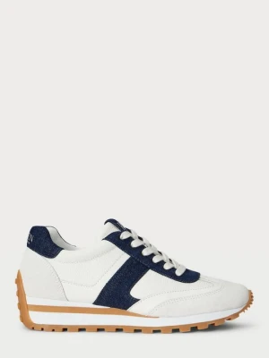Sneakersy niskie Lauren Ralph Lauren niebieski denim