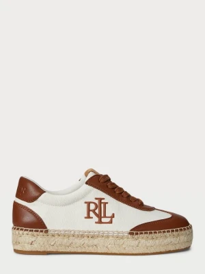 Sneakersy niskie Lauren Ralph Lauren jasnobrązowy