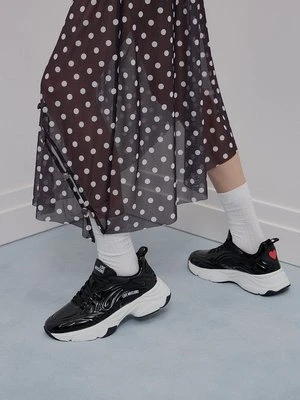 Zdjęcie produktu Sneakersy niskie LOVE MOSCHINO antracytowy melanż