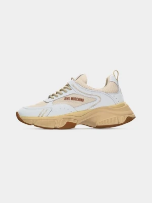 Sneakersy niskie LOVE MOSCHINO mleczny