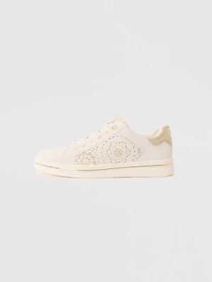Sneakersy niskie Marco Tozzi mleczny