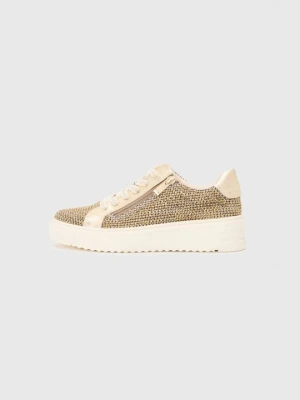 Sneakersy niskie Marco Tozzi złoty