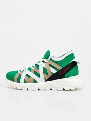 Sneakersy niskie Marni zielony