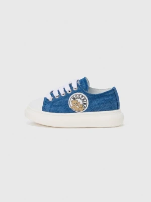 Sneakersy niskie MOSCHINO niebieski denim