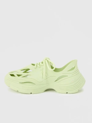 Sneakersy niskie Patrizia Pepe jasnozielony