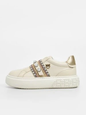 Sneakersy niskie Pinko biały
