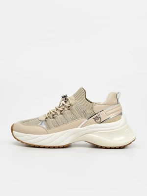 Sneakersy niskie Pinko beżowy