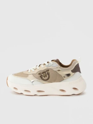 Sneakersy niskie Pinko srebrny