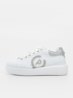Sneakersy niskie Pollini biały