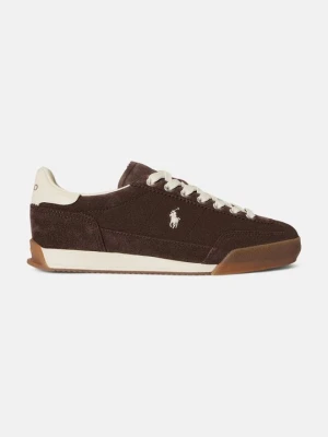 Sneakersy niskie Polo Ralph Lauren ciemnobrązowy