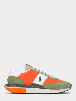 Sneakersy niskie Polo Ralph Lauren neonowy pomarańcz