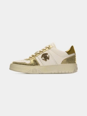 Sneakersy niskie Roberto Cavalli mleczny