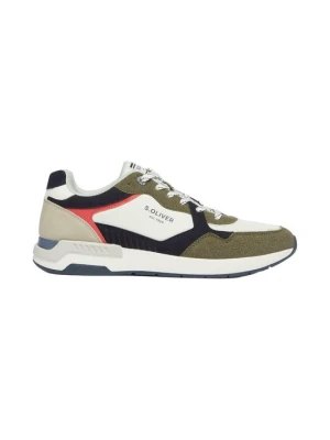Sneakersy niskie s.Oliver oliwkowy