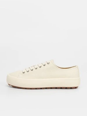 Sneakersy niskie Sandro mleczny