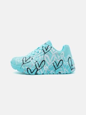 Sneakersy niskie Skechers turkusowy