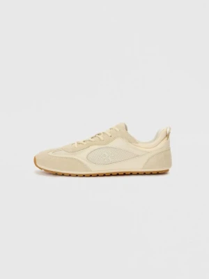 Sneakersy niskie Tory Burch mleczny