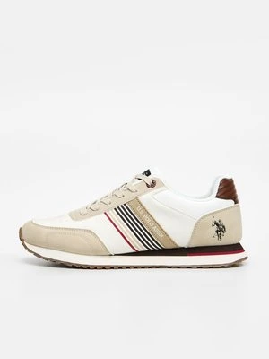 Sneakersy niskie U.S. POLO ASSN. mleczny