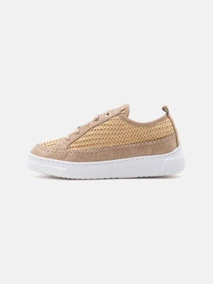 Sneakersy niskie Unisa jasnobrązowy
