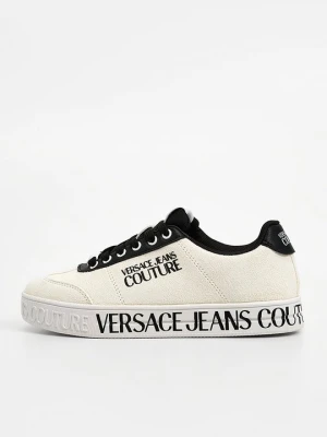 Sneakersy niskie Versace Jeans Couture mleczny
