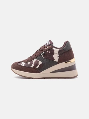 Sneakersy niskie Xti brązowy melanż