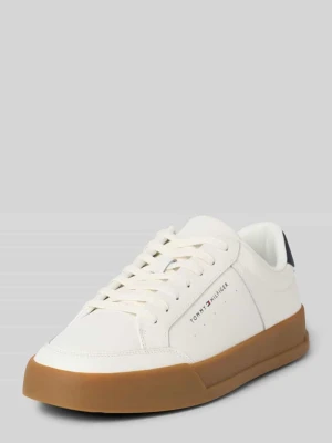 Sneakersy niskie z mieszanki skóry Tommy Hilfiger