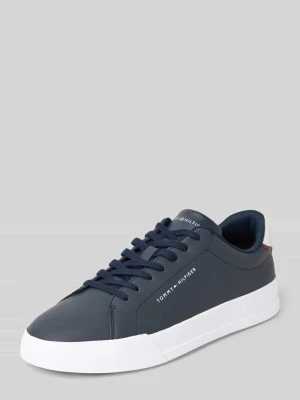 Sneakersy niskie z mieszanki skóry Tommy Hilfiger