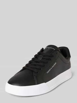 Sneakersy niskie z mieszanki skóry Tommy Hilfiger