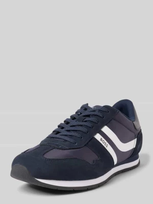 Sneakersy niskie z nadrukiem z logo model ‘LEVON_RUNN_NYMI’ Boss Orange