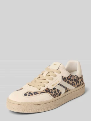 Sneakersy niskie z naturalnej skóry bydlęcej Tamaris Beżowy