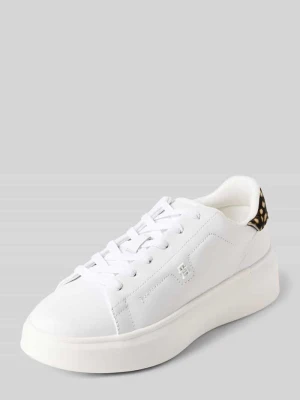 Sneakersy niskie z naturalnej skóry nappa Tommy Hilfiger Biały
