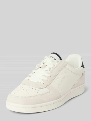 Sneakersy niskie z wysokiej jakości skóry bydlęcej Marc O'Polo
