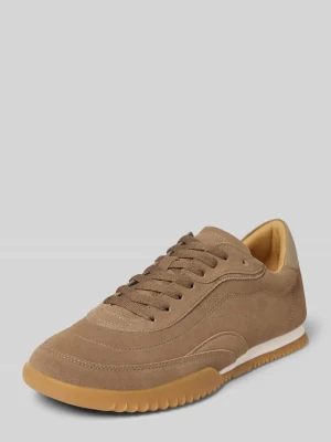 Sneakersy niskie ze skóry naturalnej Boss