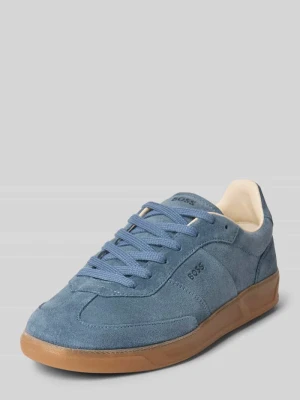 Sneakersy niskie ze skóry naturalnej model ‘BRENTA’ Boss