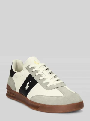 Sneakersy o niskim kroju z naturalnej skóry Polo Ralph Lauren Biały