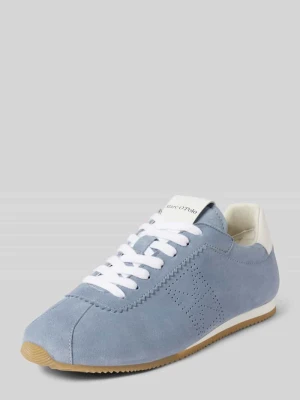 Sneakersy niskie ze skóry welurowej Marc O'Polo