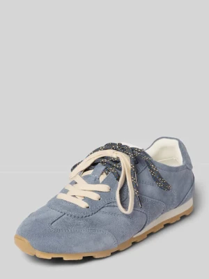 Sneakersy niskie ze skóry welurowej model ‘FABIANA 4B’ Marc O'Polo