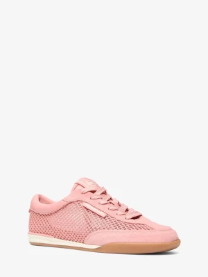 Sneakersy Nolan z siateczki i zamszu Michael Kors PIERWIOSNEK (Różowy)