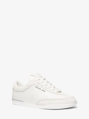 Sneakersy Nolan z zamszu i ze skóry Michael Kors OPTYCZNA BIEL (Biały)