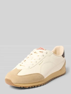 sneakersy o kroju regular fit z czystej skóry model 'Beja' Gant