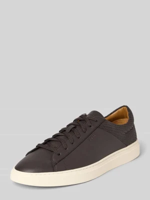 Sneakersy o niskim kroju z mieszanki skóry Model 'KIERANN_TENN_IWVPU' Boss