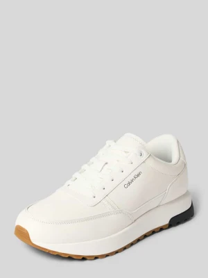 Sneakersy o niskim kroju z naturalnej skóry bydlęcej CK Calvin Klein