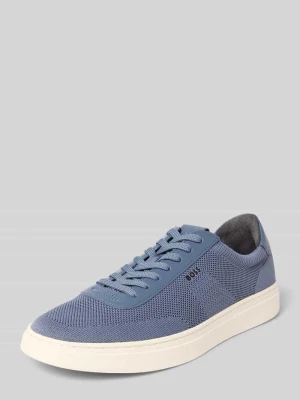 Sneakersy o niskim kroju z obszyciem z naturalnej skóry model 'KIERAN' Boss