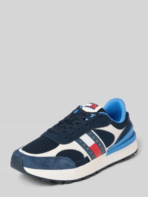 Sneakersy o niskim kroju z obszyciem z naturalnej skóry model 'TECHNICAL RUNNER ESS' Tommy Jeans